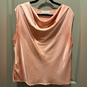 Jon & Anna Peach Cowlneck Blouse